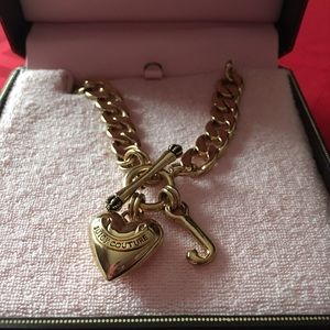 Juicy Couture gold starter charm necklace